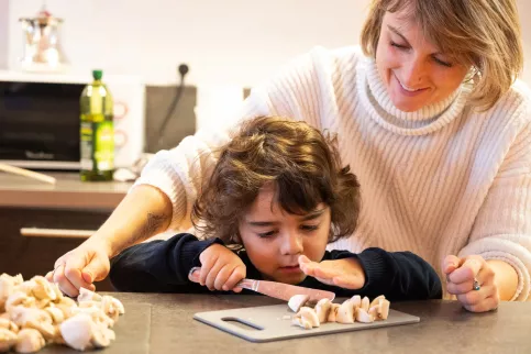Accueil de jour des Services Louis et Zelie Martin. Thays avec Laëtitia Simonutti, maîtresse de maison