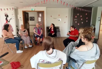 Rencontre avec des résidentes et salariées EPHAD Gorges 