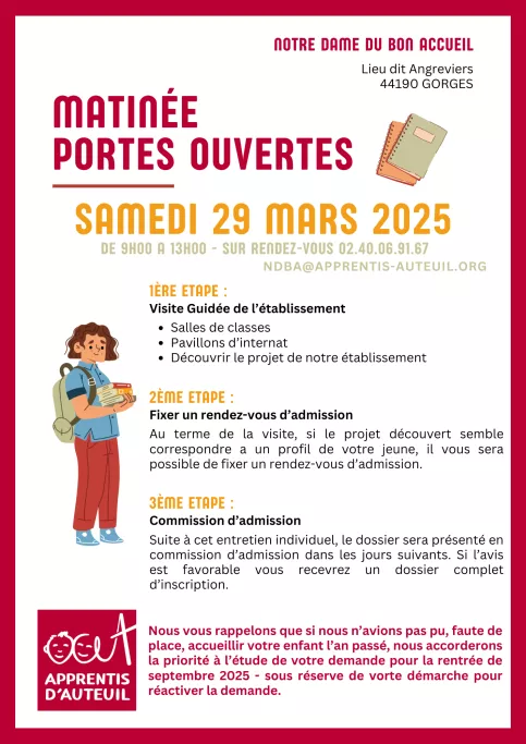 Affiche Matinée JPO NDBA