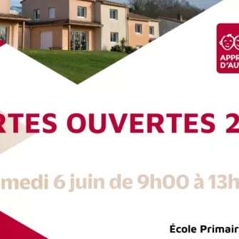 Portes ouvertes le 06 juin de 9h à 13h